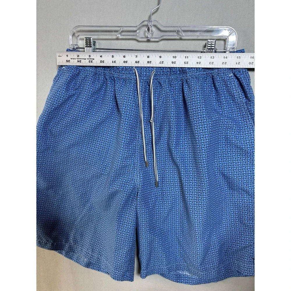 Peter Millar Swim Shorts Trunks Extra Large Blue Mens Performance Pockets Lined
